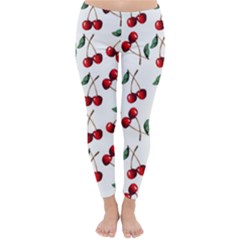 Cherry Red Classic Winter Leggings by Kathrinlegg