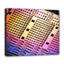 Optics Electronics Machine Technology Circuit Electronic Computer Technics Detail Psychedelic Abstra Deluxe Canvas 24  x 20   View1