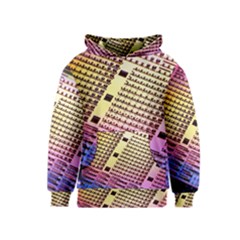 Optics Electronics Machine Technology Circuit Electronic Computer Technics Detail Psychedelic Abstra Kids  Pullover Hoodie by BangZart