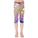 Optics Electronics Machine Technology Circuit Electronic Computer Technics Detail Psychedelic Abstra Kids  Capri Leggings  View1