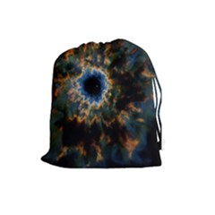 Crazy  Giant Galaxy Nebula Drawstring Pouches (large)  by BangZart