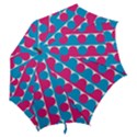 Pink And Bluedots Pattern Hook Handle Umbrellas (Small) View2