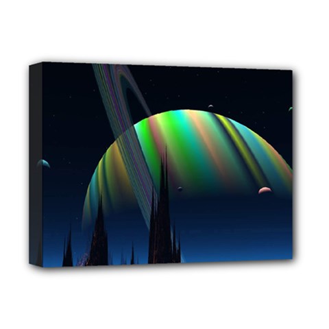 Planets In Space Stars Deluxe Canvas 16  X 12   by BangZart