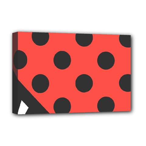 Abstract Bug Cubism Flat Insect Deluxe Canvas 18  X 12   by BangZart