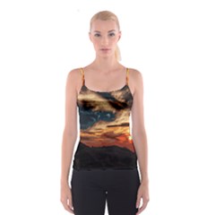 Landscape Spaghetti Strap Top by Valentinaart