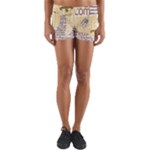 Panda Typography Yoga Shorts
