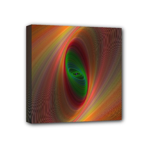 Ellipse Fractal Orange Background Mini Canvas 4  X 4  by Nexatart