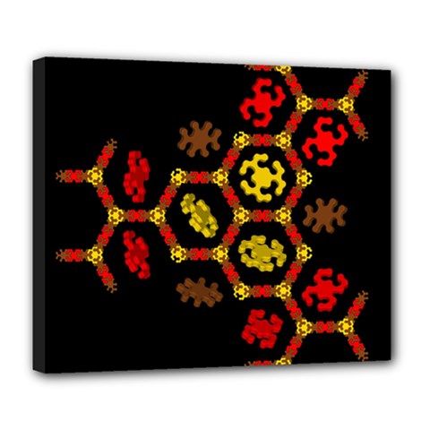 Algorithmic Drawings Deluxe Canvas 24  X 20   by Nexatart