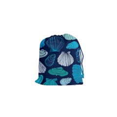 Mega Menu Seashells Drawstring Pouches (xs)  by Mariart