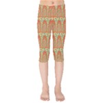 Arcs Pattern Kids  Capri Leggings 