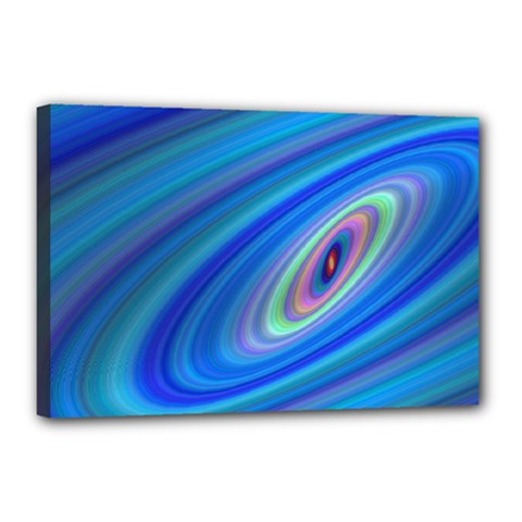 Oval Ellipse Fractal Galaxy Canvas 18  X 12  by Nexatart