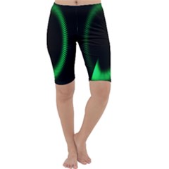 Rotating Ring Loading Circle Various Colors Loop Motion Green Cropped Leggings  by Mariart