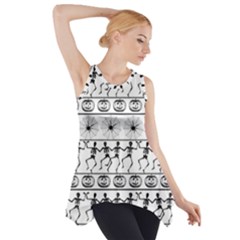 Halloween Pattern Side Drop Tank Tunic by ValentinaDesign