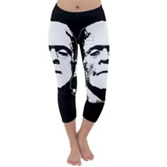 Frankenstein s Monster Halloween Capri Winter Leggings  by Valentinaart