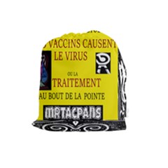 Ronald Story Vaccine  Drawstring Pouches (large)  by MRTACPANS