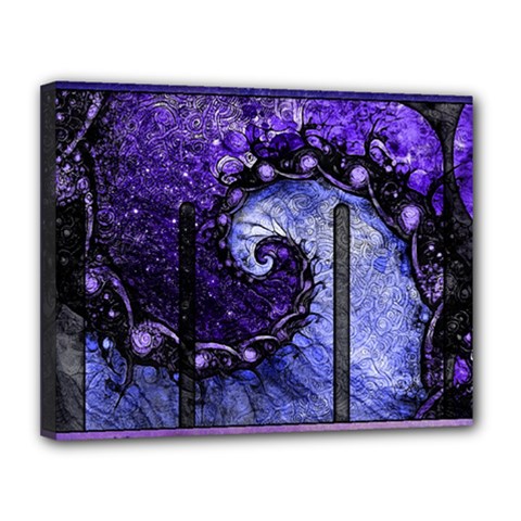 Beautiful Violet Spiral For Nocturne Of Scorpio Canvas 14  X 11  by jayaprime
