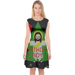 Jesus - Christmas Capsleeve Midi Dress by Valentinaart