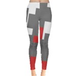 Cross Abstract Shape Line Leggings 