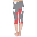 Cross Abstract Shape Line Kids  Capri Leggings  View2