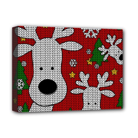 Cute Reindeer  Deluxe Canvas 16  X 12   by Valentinaart