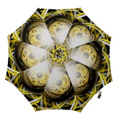 Incredible Eye Of A Yellow Construction Robot Hook Handle Umbrellas (small) by jayaprime