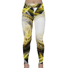 Incredible Eye Of A Yellow Construction Robot Classic Yoga Leggings by jayaprime