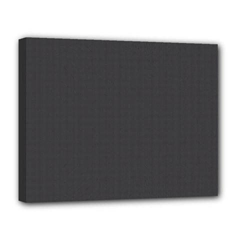 Black Carbon Fiber Canvas 14  X 11  by PodArtist