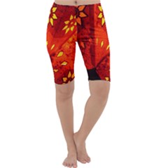 Star Light Christmas Romantic Hell Cropped Leggings  by Celenk