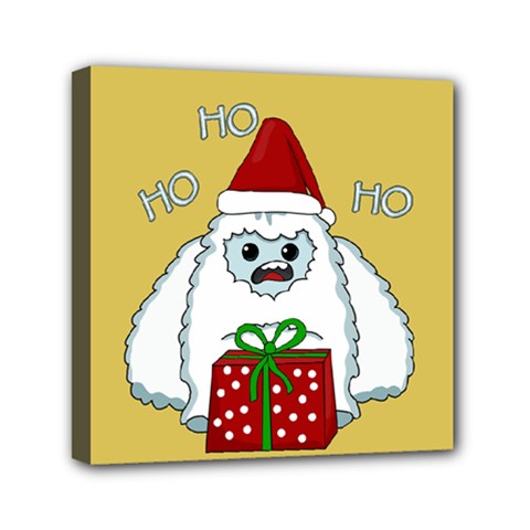 Yeti Xmas Mini Canvas 6  X 6  by Valentinaart