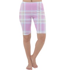 Pink Pastel Plaid Cropped Leggings  by allthingseveryone