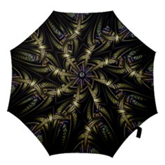 Fractal Braids Texture Pattern Hook Handle Umbrellas (large) by Celenk