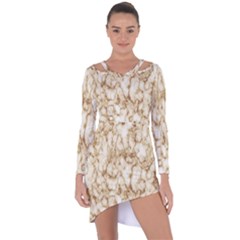 Abstract Art Backdrop Background Asymmetric Cut-out Shift Dress by Celenk