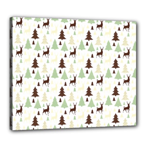 Reindeer Tree Forest Canvas 24  X 20  by patternstudio