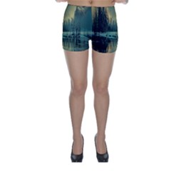 Yosemite Park Landscape Sunrise Skinny Shorts by Celenk