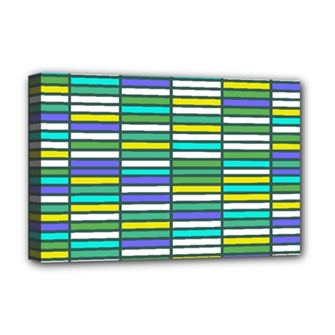 Color Grid 03 Deluxe Canvas 18  X 12   by jumpercat