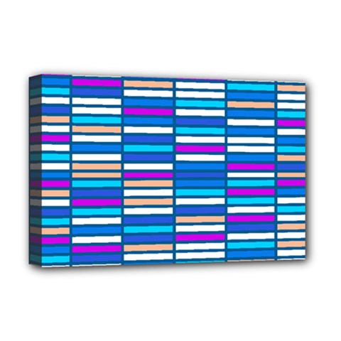 Color Grid 04 Deluxe Canvas 18  X 12   by jumpercat