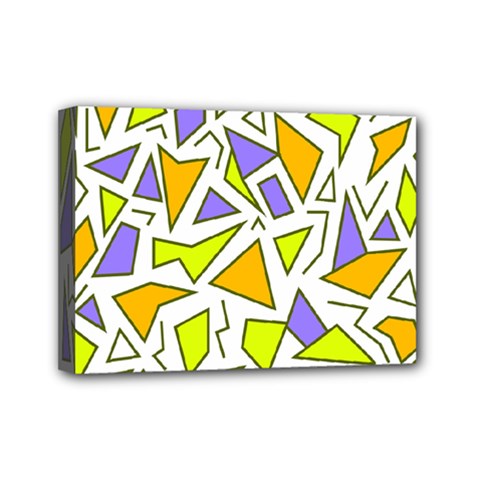 Retro Shapes 04 Mini Canvas 7  X 5  by jumpercat