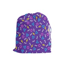 Retro Wave 1 Drawstring Pouches (large)  by jumpercat