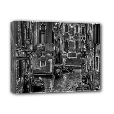 Venice Italy Gondola Boat Canal Deluxe Canvas 14  X 11 