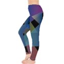 Triangle Gradient Abstract Geometry Leggings  View3