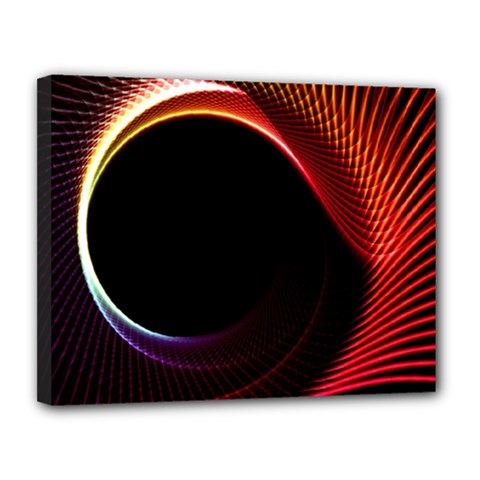 Grid Bent Vibration Ease Bend Canvas 14  X 11  by BangZart