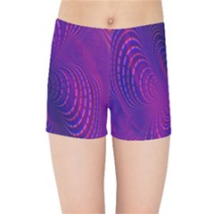Abstract Fantastic Fractal Gradient Kids Sports Shorts by BangZart