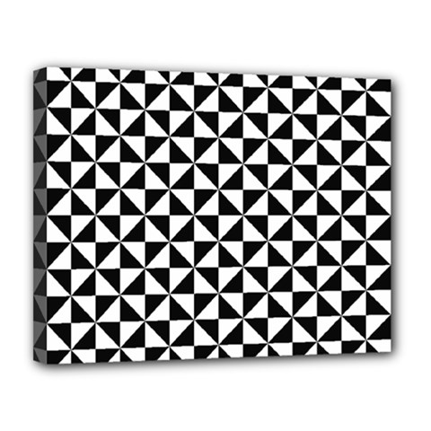 Triangle Pattern Simple Triangular Canvas 14  X 11  by BangZart