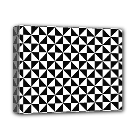 Triangle Pattern Simple Triangular Deluxe Canvas 14  X 11  by BangZart
