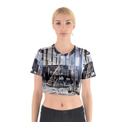 House Old Shed Decay Manufacture Cotton Crop Top by BangZart