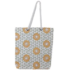 Stamping Pattern Fashion Background Full Print Rope Handle Tote (large) by Celenk