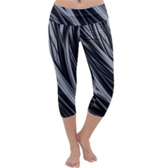 Fractal Mathematics Abstract Capri Yoga Leggings by Celenk