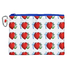Cross Heart Anchor Love Hope Canvas Cosmetic Bag (xl) by Celenk