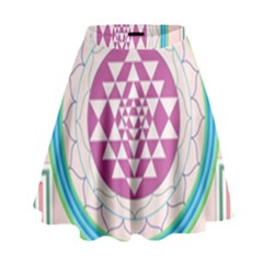 Mandala Design Arts Indian High Waist Skirt by Celenk