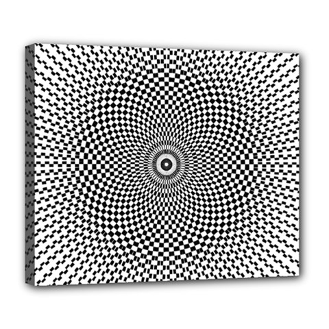Kaleidoscope Pattern Kaleydograf Deluxe Canvas 24  X 20   by Celenk